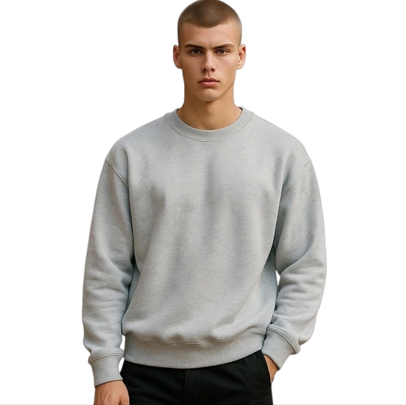 Vintage Lee "Sturdy Sweats" Gray Crewneck Sweatshirt - Classic Retro - Picture 1 of 5